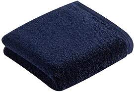 Vossen Vegan Life Handtuch 50 x 100 cm Marine blau
