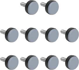 VOSSOT Möbelgleiter Set 10x Verstellbare PTFE