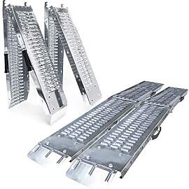 VOUNOT® 2 x Faltbare Auffahrrampe, Laderampen 400 