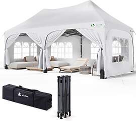 VOUNOT® 3x6m Pavillon Wasserdicht mit 6