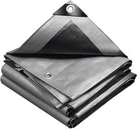 VOUNOT® 4x8m Abdeckplane 240 g/m² Wasserdicht