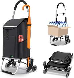 VOUNOT® Aluminium Einkaufstrolley Treppensteiger, 