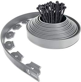 VOUNOT Flexible Rasenkante Kunststoff, mit 30