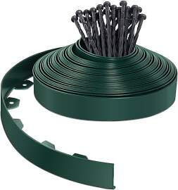 VOUNOT Flexible Rasenkante Kunststoff, mit 40