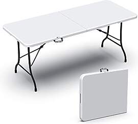 VOUNOT Gartentisch Klapptisch 180x75 cm,
