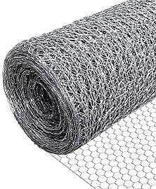 VOUNOT® Maschendrahtzaun Sechseckgeflecht,