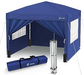 VOUNOT® Pavillon 3x3m mit 4 Seitenteilen & 4