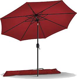 VOUNOT Sonnenschirm 270 cm mit Kurbelvorrichtung,