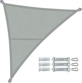 VOUNOT® Sonnensegel Dreieckig mit Befestigung
