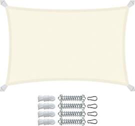 VOUNOT® Sonnensegel Rechteckig mit Befestigung