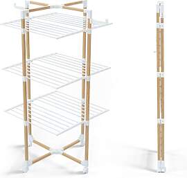 VOUNOT Wäscheständer Turm 3 Ebenen,