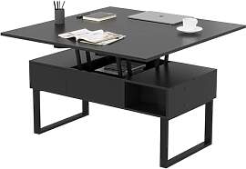 VOWNER 3-in-1 Couchtisch Höhenverstellbar -