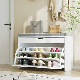 VOWNER Schuhschrank mit Klappen, Schuhregal