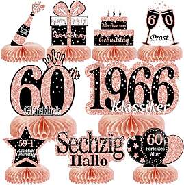 Voxisroma 60. Geburtstag Frauen 9 STK Roségold