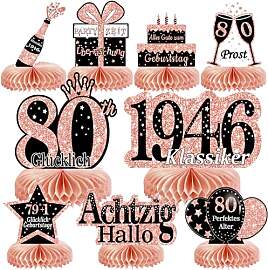 Voxisroma 80. Geburtstag Frauen 9 STK Roségold