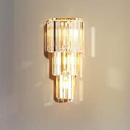 Vrygle Kristall Wandleuchte LED Gold: Moderne