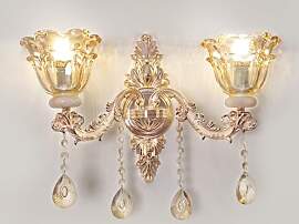 Vrygle Wandleuchte Kristall Wandlampe Gold: