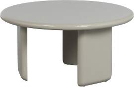 VTWonen Couchtisch aus Mangoholz hellgrau, rund,