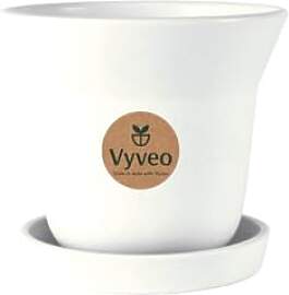 Vyveo - Blumentopf Aalta mit Untersetzer - 20x17 - 