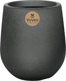 Vyveo - Blumentopf Amari - 27x30 - Silber metallic 