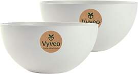 Vyveo - Blumentopf Bolla - 2er-Set - 20x12 - Weiß 