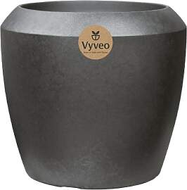 Vyveo - Blumentopf Liora - 56x48 - Silber metallic 