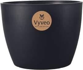 Vyveo - Blumentopf Lunda - 23x17 - Schwarz -