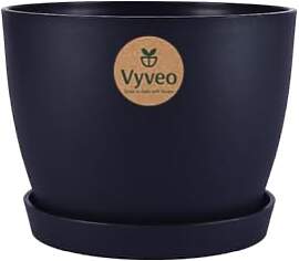 Vyveo - Blumentopf Lunda mit Untersetzer - 27x20 - 