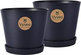 Vyveo - Blumentopf Norden mit Untersetzer -