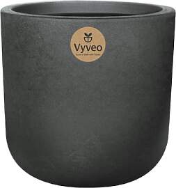 Vyveo - Blumentopf Orena - 44x43 - Silber metallic 