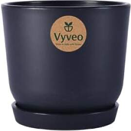 Vyveo - Blumentopf Soren mit Untersetzer - 25x22 - 