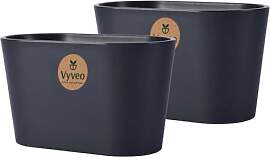 Vyveo - Blumentopf Varda - 2er-Set - 22x12x13 -