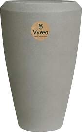 Vyveo - Vase Nalou - 55x86 - Grau - Blumentopf
