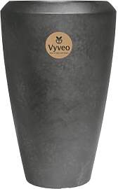 Vyveo - Vase Nalou - 55x86 - Silber metallic -