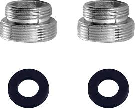 VZU 2 Stück Wasserhahn Adapter, Außengewinde M18 