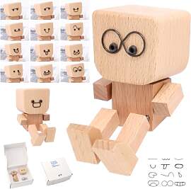 Wackelnde Holzfigur, bezaubernde kleine Holzfigur, 