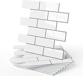 WADILE 3D Selbstklebende Wandfliesen, 10er Set
