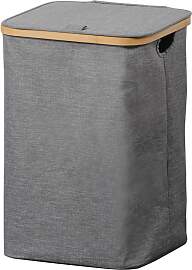 Wäschebox KESPER, grau, B:33cm H:50cm T:33cm,