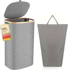 Wäschekorb -100L Waschbarer und hygienischer