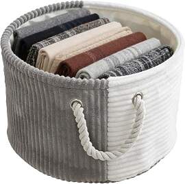 Wäschekorb aus Baumwollseil, Runder