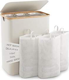 Wäschekorb Mit Deckel, 145L Extra Große