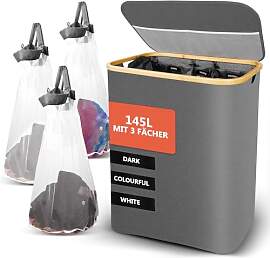 Wäschekorb mit Deckel 145L, SOUTHGATE