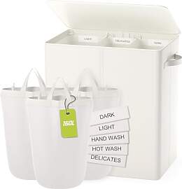 Wäschekorb Mit Deckel, 160L Extra Große