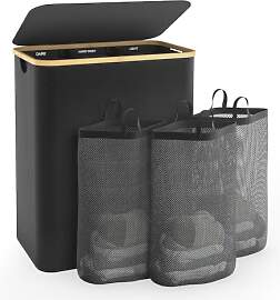 Wäschekorb Mit Deckel, 160L Extra Große