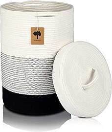 Wäschekorb mit Deckel, Faltbarer