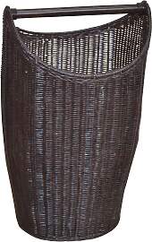 Wäschekorb MY HOME, braun, B:41cm H:67cm T:40cm,