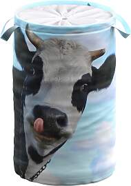 Wäschekorb SANILO "Kuh", bunt, H:55cm