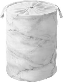 Wäschekorb SANILO "Marmor", grau,