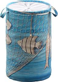 Wäschekorb SANILO "Seefahrt", blau,
