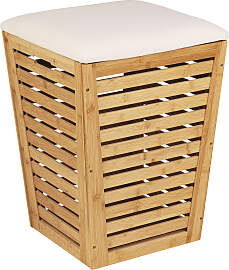 Wäschekorb WENKO "Bambusa", beige